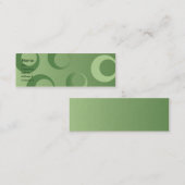 Groene cirkels - Skinny Mini Visitekaartje (Voorkant / Achterkant)