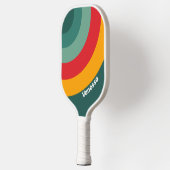 Groene cirkelstreep met naam pickleball paddle (Links)