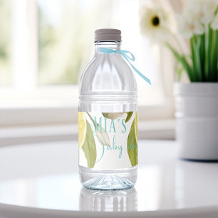 Groene citroen Baby shower Waterfles Etiket