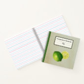 Groene Citroen Illustratie Gepersonaliseerde Comp Notitieboek (Binnen)