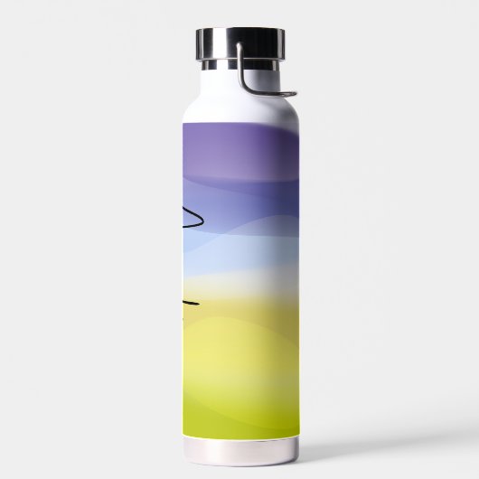 Groene citroen lavendel naam waterfles (Links)