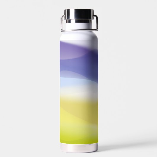 Groene citroen lavendel naam waterfles (Achterkant)