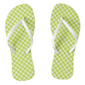 Groene citroengestreepte Flip Flops (Voetbed)