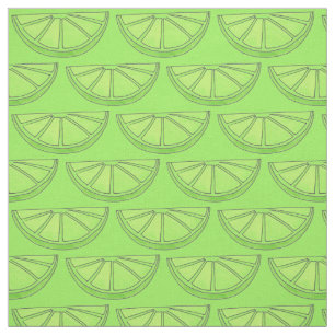 Groene Citrus Grove Fruit Limoen Slice Wedges Stof