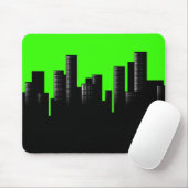 groene citystand muismat (Met muis)