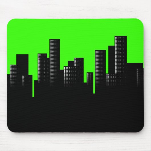 groene citystand muismat (Voorkant)