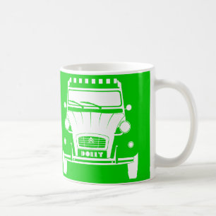 Groene Classic Citroen 2CV Deux Chevaux Dolly Mok