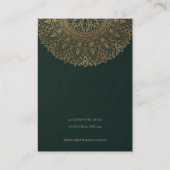 GROENE CLASSIC GOLD MANDALA EARRING DISPLAY VISITEKAARTJE (Achterkant)
