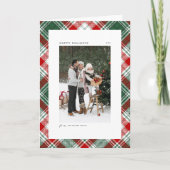 Groene Classic Pset Pattern Prettige feestdagen Fo (Voorkant)