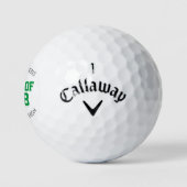 Groene Classic Varsity Afstuderen Klasse Cadeau Golfballen (Logo)