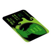 Groene Clean thema promotionele business MAGNET Magneet (Rechterzijde)