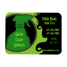 Groene Clean thema promotionele business MAGNET Magneet