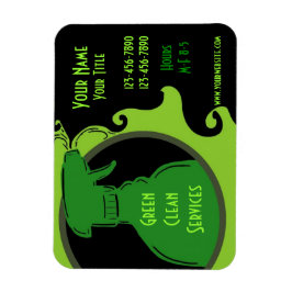 Groene Clean thema promotionele business MAGNET Magneet