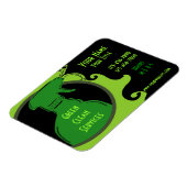 Groene Clean thema promotionele business MAGNET Magneet (Linkerzijde)