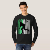 Groene Coach Van Roller Skating Instructeur Roller T-shirt (Voorkant volledig)