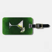 Groene cocktail absinthe bagagelabel (Voorkant horizontaal)