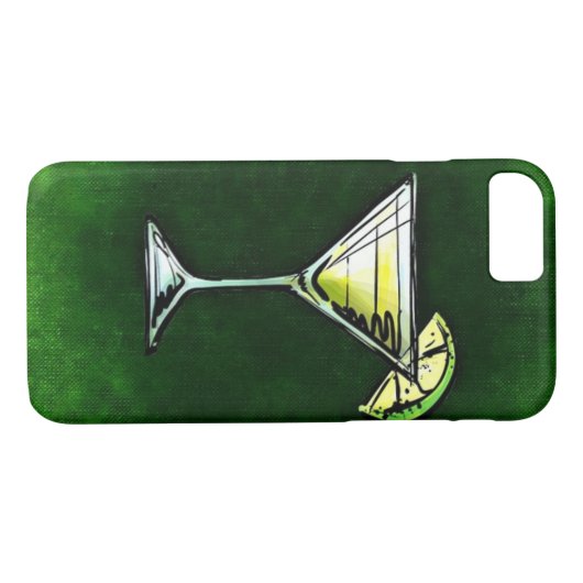 Groene cocktail absinthe Case-Mate iPhone case (Achterkant (Horizontaal))
