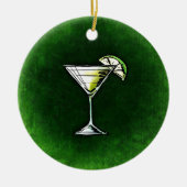 Groene cocktail absinthe keramisch ornament (Voorkant)