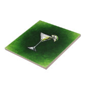 Groene cocktail absinthe tegeltje (Zijkant)