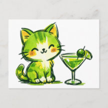 Groene Cocktails en Katten