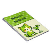 Groene Cocktails en Katten Notitieboek (Rechterzijde)