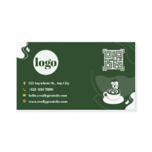 Groene Coffee Shop Loyalty Card Design