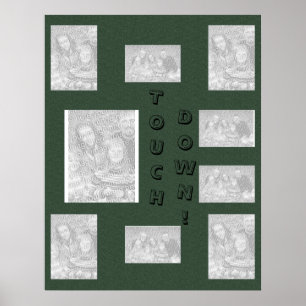 Groene collage - Football Poster