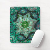 Groene collage muismat (Met muis)