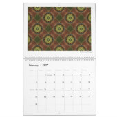 Groene Collectie Abstracte fractals 2026 Kalender (Feb 2027)