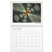 Groene Collectie Abstracte fractals 2026 Kalender (Jan 2026)