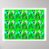 Groene collectie kunst poster (Voorkant)