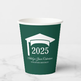 Groene College Universiteit Pet Klasse van 2025 Papieren Bekers