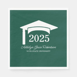 Groene College Universiteit Pet Klasse van 2025 Servet