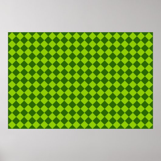 Groene combinatie diamant patroon door STaylor Poster (Voorkant)