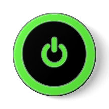 Groene Computer Power Button Button