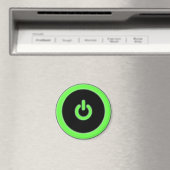 Groene Computer Power Button Magnet (Insitu (Vaatwasser))