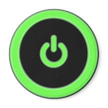 Groene Computer Power Button Magnet