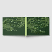 Groene computer printplaat bar mitswa gastenboek (Volledig)