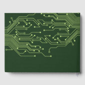 Groene computer printplaat bar mitswa gastenboek (Achterkant)