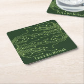 Groene computer printplaat bar mitswa kartonnen onderzetters (Schuin)