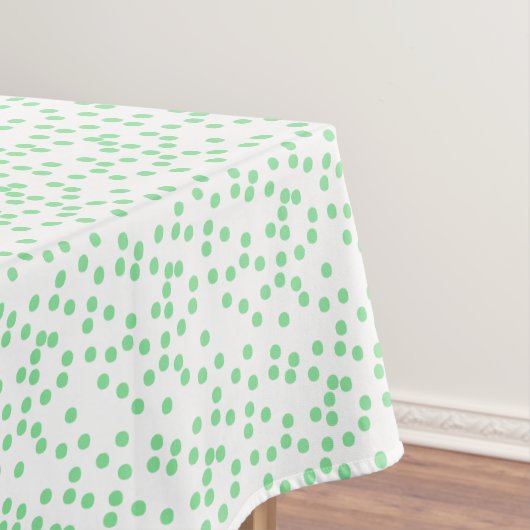 Groene Confetti/Polkadots Tafelkleed (Voorbeeld)
