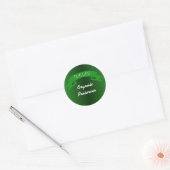 Groene conserven van gelei en jam ronde sticker (Envelop)
