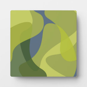 Groene, coole, trendmatige, moderne golvende organ fotoplaat