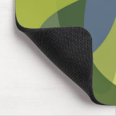 Groene, coole, trendmatige, moderne golvende organ muismat (Hoek)