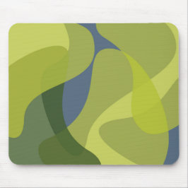 Groene, coole, trendmatige, moderne golvende organ muismat