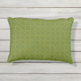 Groene, coole, trendy, speelse bladonthouding buitenkussen