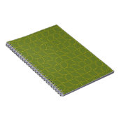 Groene, coole, trendy, speelse bladonthouding notitieboek (Rechterzijde)