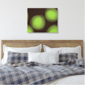Groene, coole, unieke, trendy, abstracte bloem in canvas afdruk (Insitu (Slaapkamer))