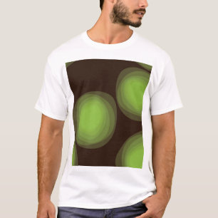 Groene, coole, unieke, trendy, abstracte bloem in  t-shirt