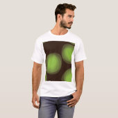 Groene, coole, unieke, trendy, abstracte bloem in t-shirt (Voorkant volledig)